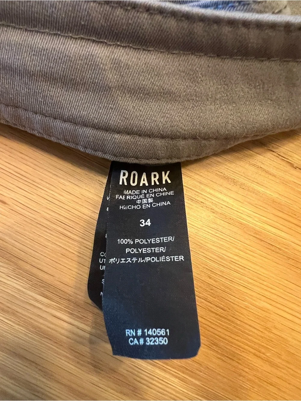 ROARK Shorts Mens 34 gray 8